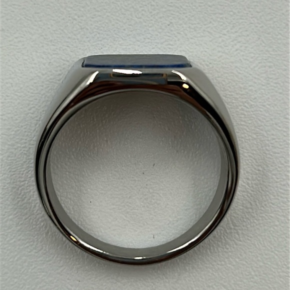 1849- Lapis Lazuli Natural Gemstone Handmade Men's Ring Size 10.5 NWT - Picture 6 of 8